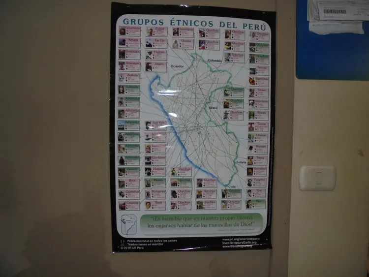 Mpa de las lenguas etnicas.